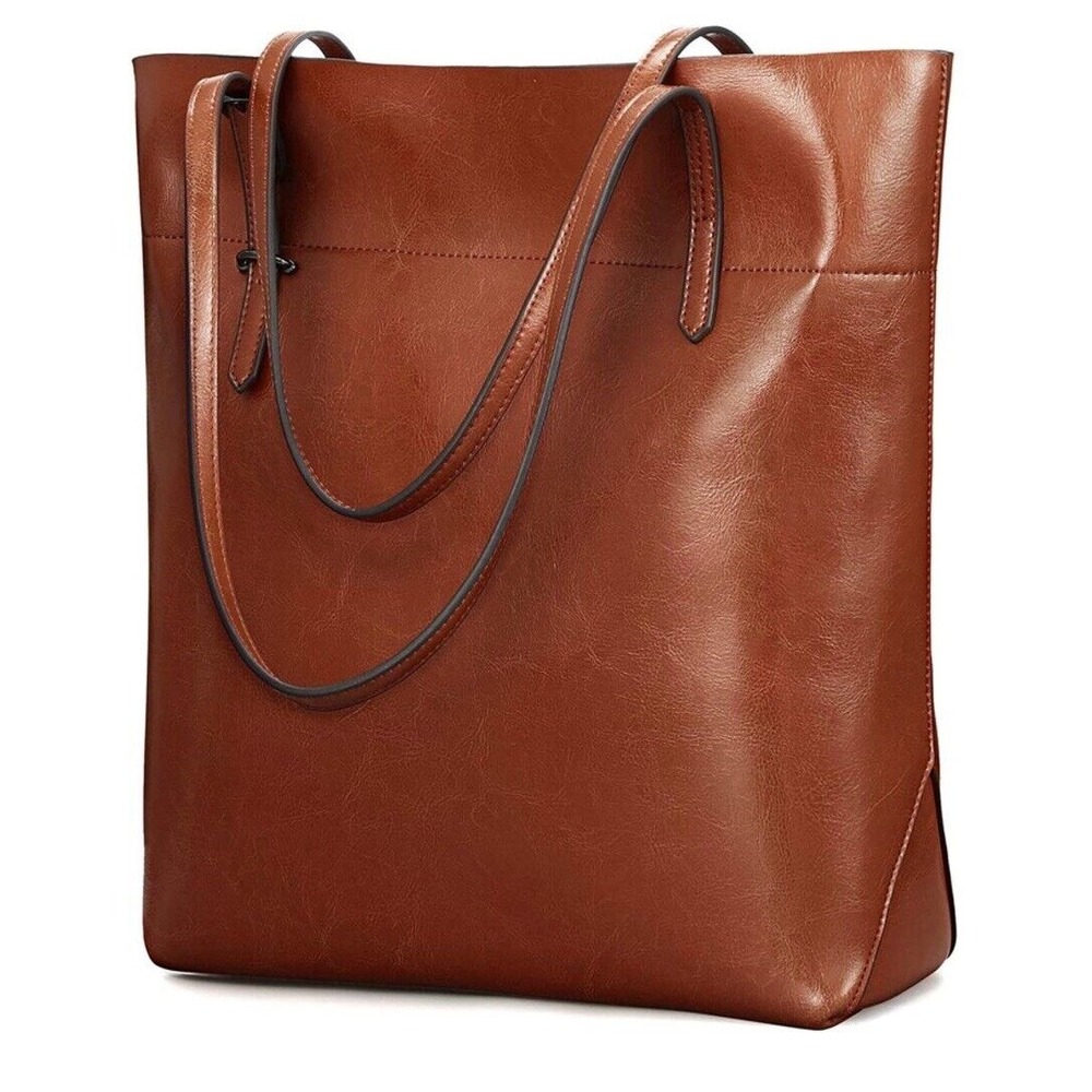 Kattee Vintage Genuine Leather Shoulder Bag w Adjustable‎ Handles